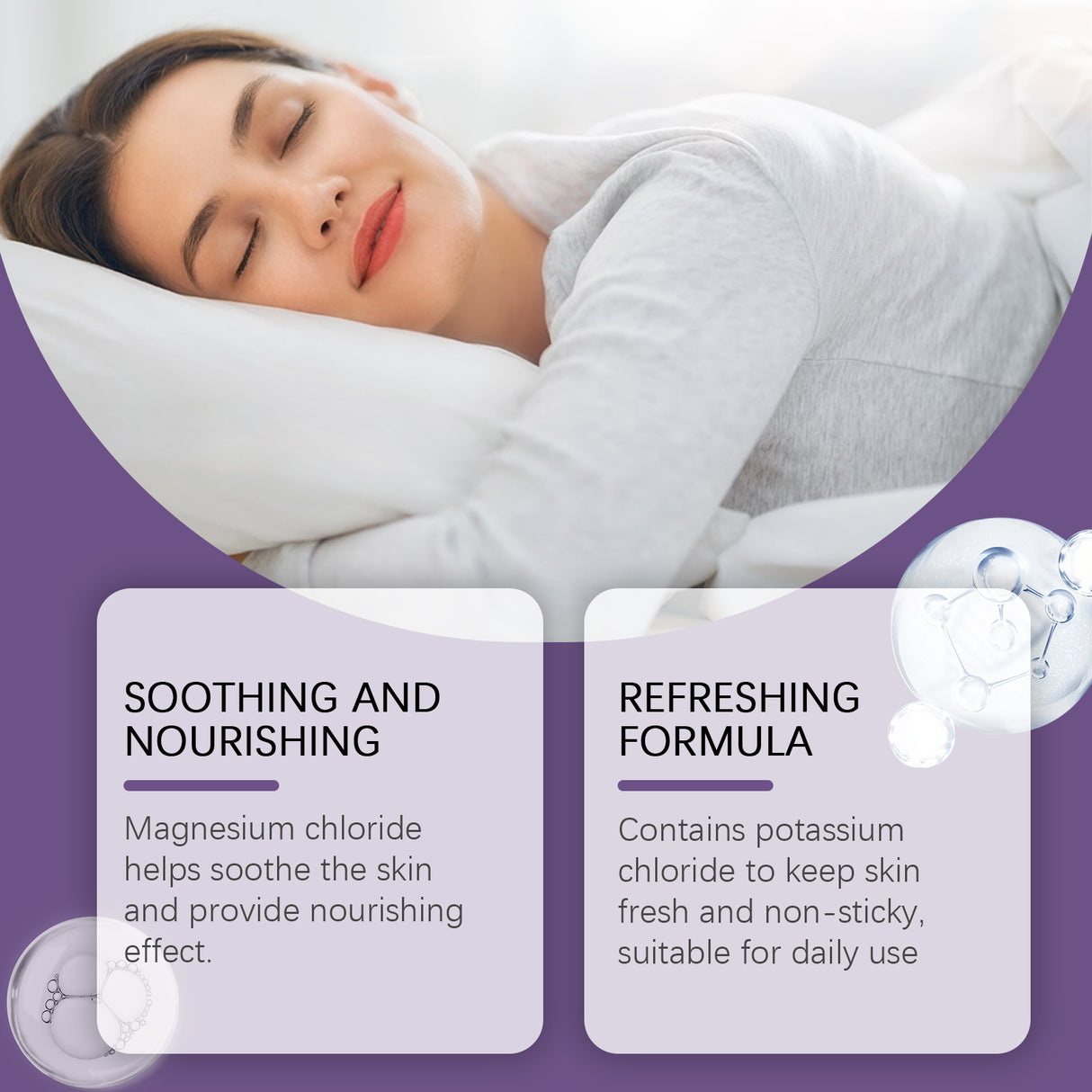 Aceite para el cuidado corporal, hidratante y reparador de la piel, ideal para usar en la almohada y dormir por la noche.