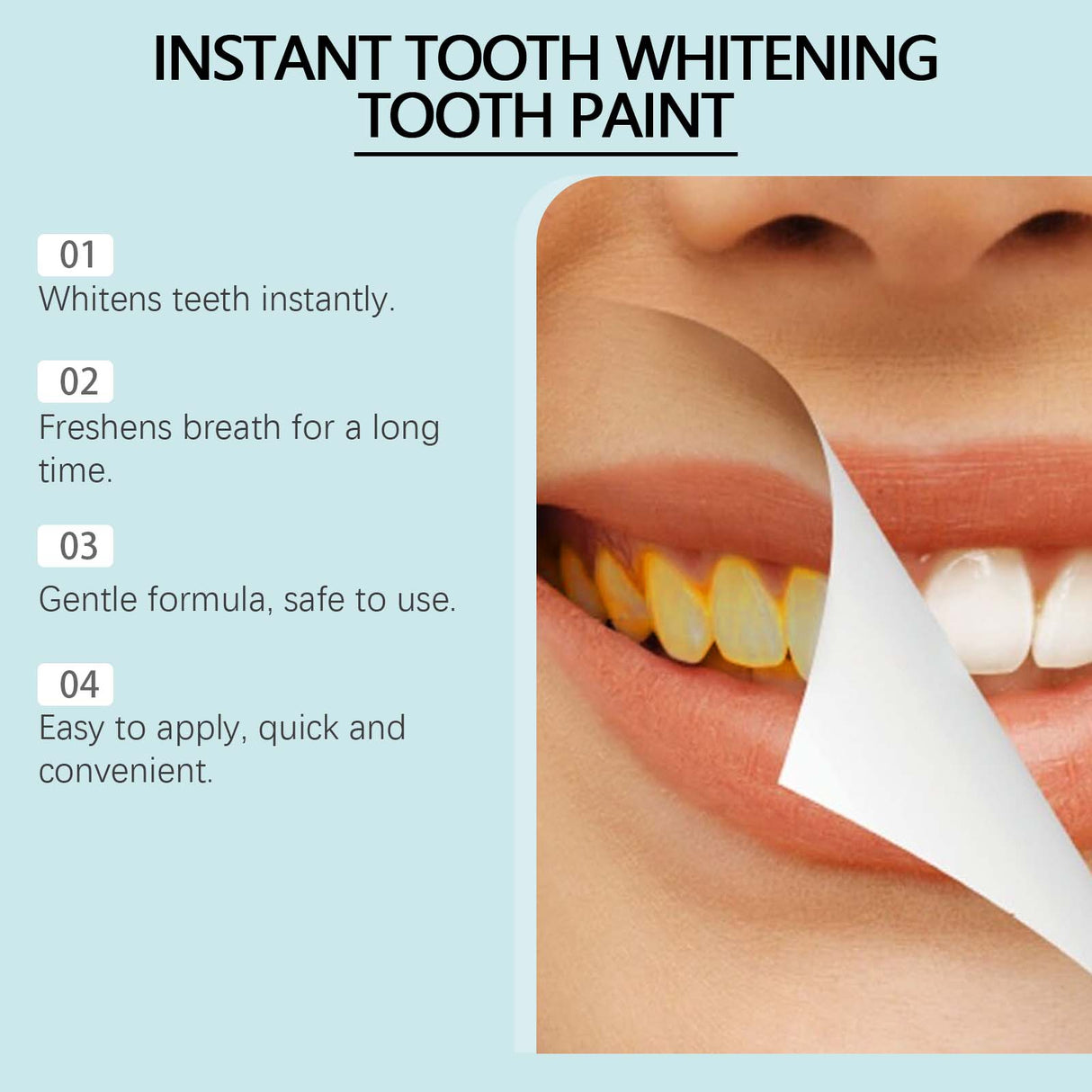 Instant Tooth Whitening Tooth Paint, Bright Teeth Clean Tartar Very Well Tooth Dirt Teeth Yellow Gentle Lasting And Fresh Smell - V.I.P Digital Presence