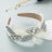 Headband Fashion Ball Rhinestone Pearl Leaf-Shaped Baroque Headband Exaggerated Wide-Brimmed Hair Accessories - V.I.P Digital Presence