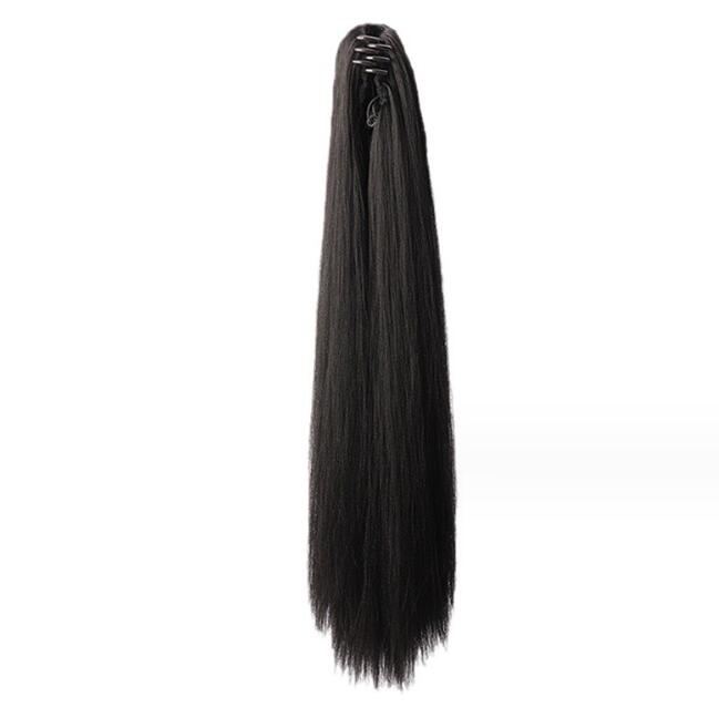 Grab clip ponytail wig female straight hair ponytail mini small grab clip ponytail long straight hair chemical fiber wig high ponytail - V.I.P Digital Presence
