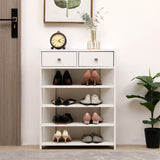Storage Rack Storage Organiser in the Entryway Economical Home Shoe Rack Multi-Layer Shoe Cabinet (White) - V.I.P Digital Presence