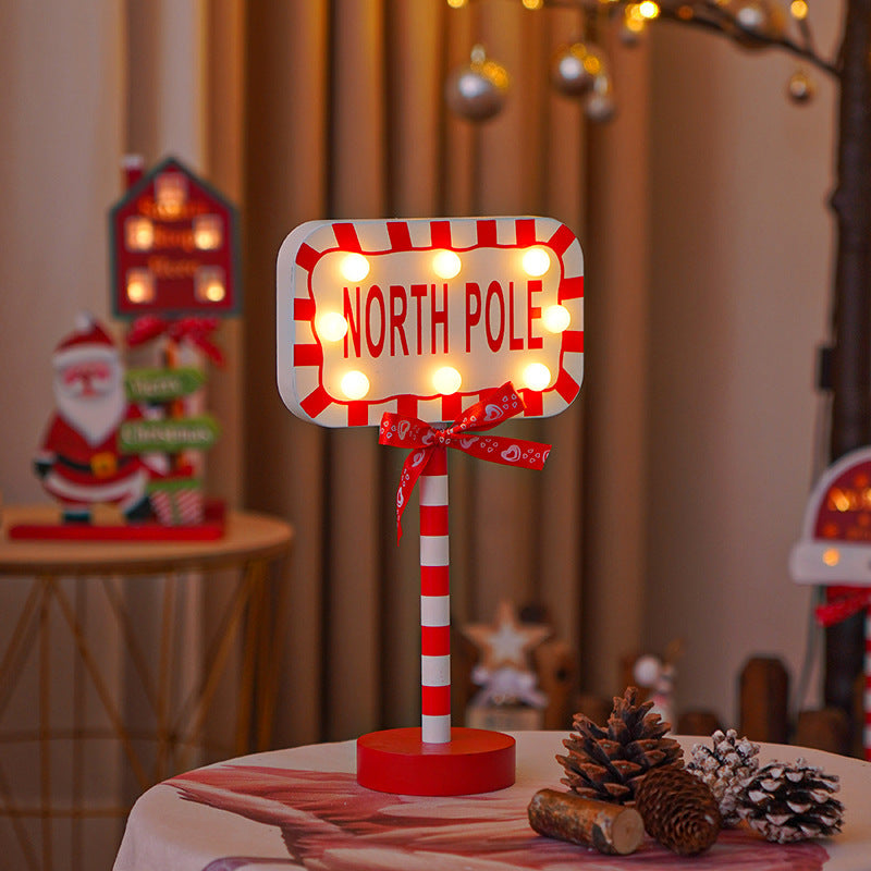 LED Christmas decorative lights, stop signs, Christmas hats, crown shaped lights, storefront ambient lights - V.I.P Digital Presence