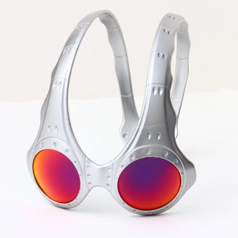 Unisex Over - The - Top Sunglasses. Ideal for outdoor cycling and sports. Fashionable retro - style metal - framed glasses. - V.I.P Digital Presence