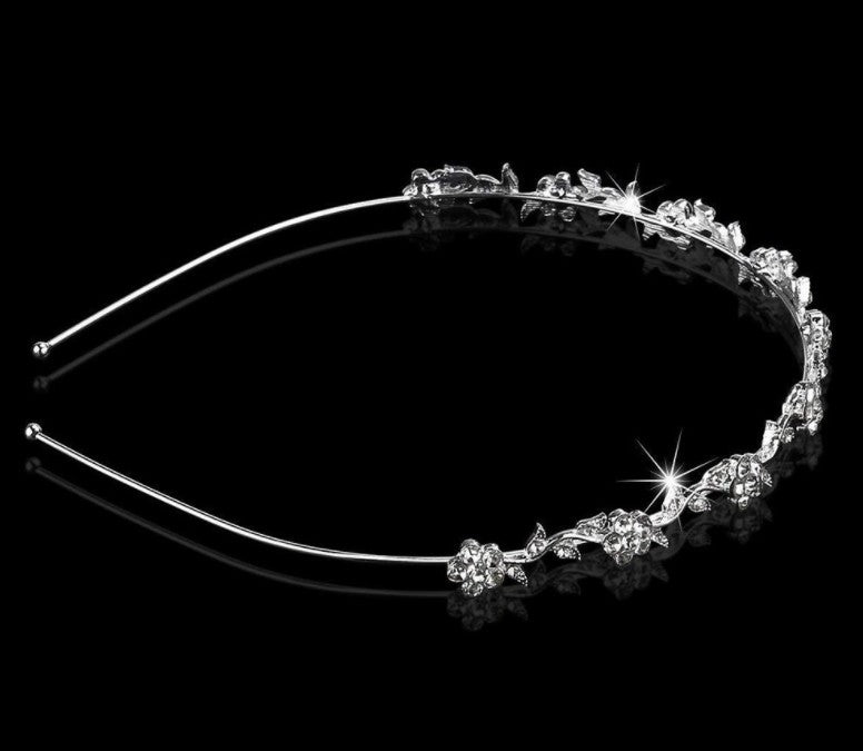 Plum blossom rhinestone bridal headband hair ornament headdress - V.I.P Digital Presence