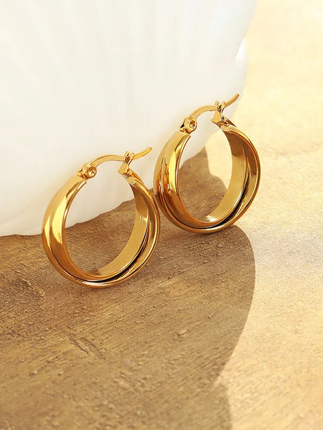 Double U-shaped earrings with titanium personalized earrings for women - V.I.P Digital Presence