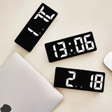 Multifunctional LED Digital Clock: Features number display, color nightlight, temp, calendar, alarm. Large size, backlit, great - V.I.P Digital Presence