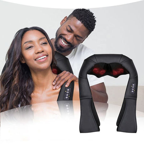 LUYAO LY-580A+1 shiatsu deep kneading heated Neck shoulder back body massager massage belt shawl massage machine - V.I.P Digital Presence