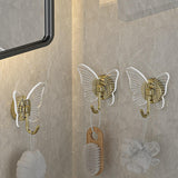 Non perforated butterfly hook three-dimensional foyer clothes hook keychain - V.I.P Digital Presence
