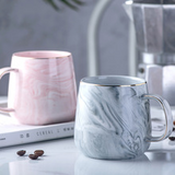 Ceramic cup, gold rimmed coffee cup, oatmeal breakfast cup, new creative and personalized mug - V.I.P Digital Presence