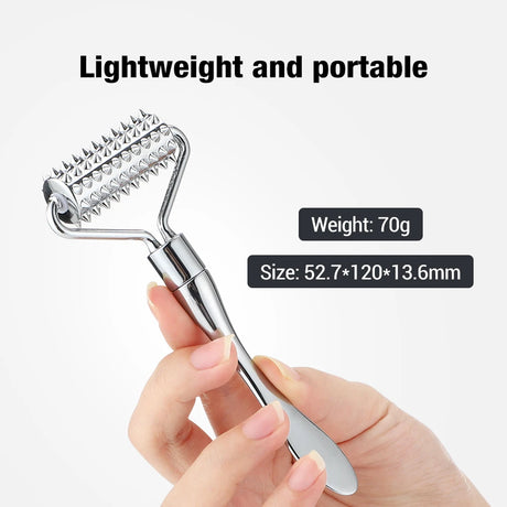 Stainless Steel Pointed Roller Spatula Massage Ball Stone Face Roller Massager To Improve Neck Facial Beauty Skin Care Tool - V.I.P Digital Presence