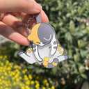 Creative Pulling and Playing Egg Cat Keychain Pendant Cute and Bizarre Spinable Bag Pendant - V.I.P Digital Presence