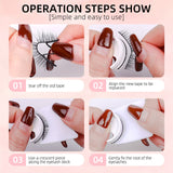 False Eyelashes Warm Gel Free Self-Adhesive Three Pair Suit Pure Manual Natural Exquisite Boxed Japanese False Eyelashes - V.I.P Digital Presence