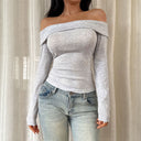 Slim Fit Spicy Girl One-Shoulder Top for Women - V.I.P Digital Presence