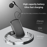 K68 New Collar style Bluetooth Earphones MP3 Earphones Wireless Telescopic Cable Single Ear Card Insertion Recording Earphones - V.I.P Digital Presence