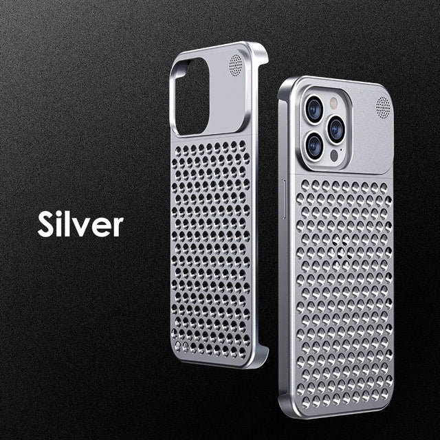Calentadores de teléfono de metal para iPhone 13, 12, 14, 15 Pro Max Plus, accesorios de aluminio para el hogar