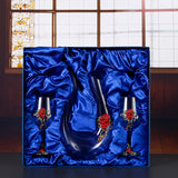 Household enamel crystal glass red wine glass goblet decanter - V.I.P Digital Presence