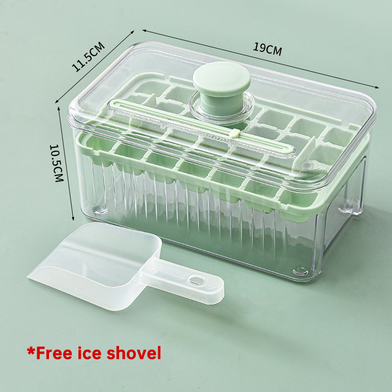 Press Type Ice Cube Ice Box Refrigerator Ice Cube Artifact Silicone Mold With Cover Household Sealed Food Grade Ice Maker - V.I.P Digital Presence