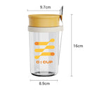 Glass oatmeal breakfast cup home milk cup with spoon bowl water cup with coffee cup - V.I.P Digital Presence