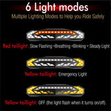 Bike Alarm Tail Light with Turn Signals Multifunctional Waterproof USB Rechargeable  Electric Bell Bicycle Lamp Bike Rear Light - V.I.P Digital Presence