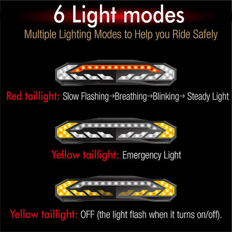 Bike Alarm Tail Light with Turn Signals Multifunctional Waterproof USB Rechargeable  Electric Bell Bicycle Lamp Bike Rear Light - V.I.P Digital Presence