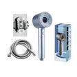 Hollow out household super pressurized showerhead bathroom water heater turbo large water outlet five level filter showerhead - V.I.P Digital Presence