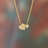 18K Gold-Plated 925 Sterling Silver Zircon Heart Necklace - V.I.P Digital Presence