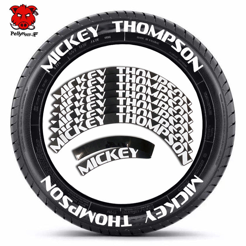 [One-piece set] Tire letter sticker one-piece set One-piece set Suitable for 4 tires No accessories included - V.I.P Digital Presence
