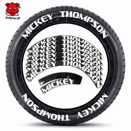 [One-piece set] Tire letter sticker one-piece set One-piece set Suitable for 4 tires No accessories included - V.I.P Digital Presence
