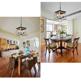 4-Light Farmhouse Chandeliers For Dining Room (No Bulbs) - V.I.P Digital Presence