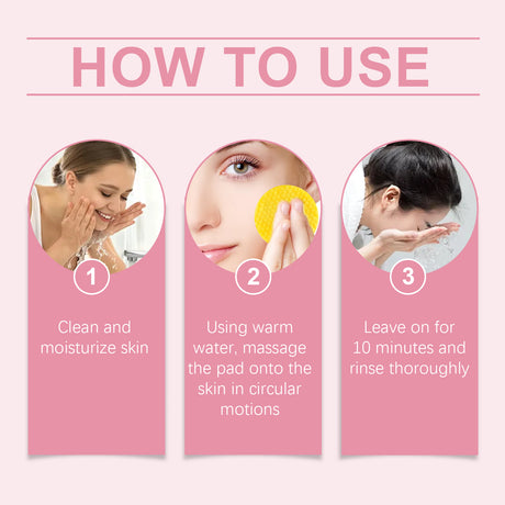 Turmeric Acid Cleansing Pad Gently Cleanses Skin, Lightened Acne Face, Brightened Pores - V.I.P Digital Presence