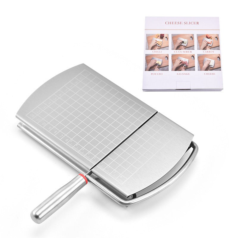 Cheese Cutter Stainless Steel  With Graduated Slicer Household Baking Tool Butter Cheese Divider - V.I.P Digital Presence