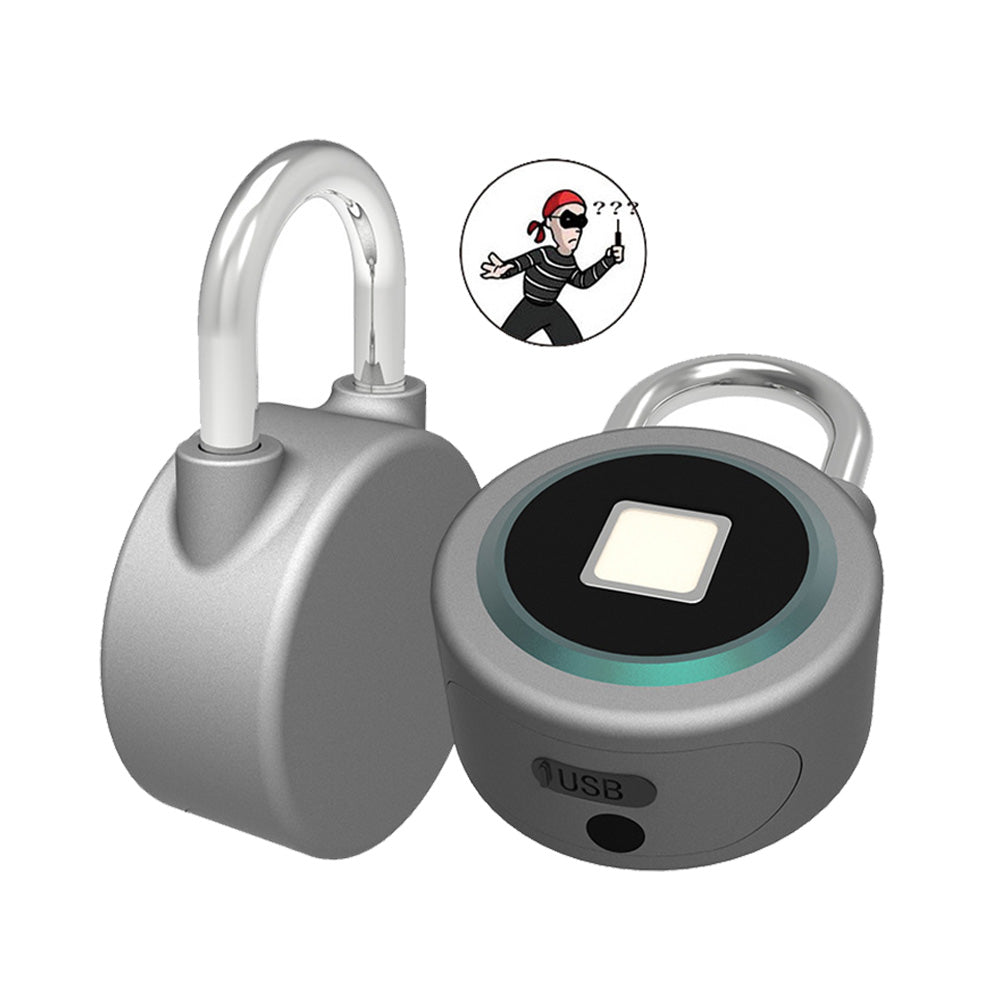 Fingerprint Smart Keyless Lock Waterproof APP Button Password Unlock Anti-Theft Padlock Door Lock - V.I.P Digital Presence