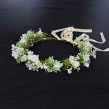 Spring flower wreath fresh simulation flower headdress green plants flowers wedding flower wreath - V.I.P Digital Presence