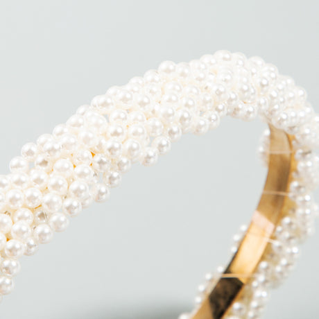 Korean Style Fashion Beautiful Wind Full Of Pearl Hair Hoop Girl Super Fairy Headband Temperament Wild Simple Head Buckle - V.I.P Digital Presence
