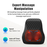 Deep Kneading Neck Shoulder Heat Relax Massage Pillow - V.I.P Digital Presence