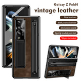 Suitable for Samsung zfold 5 phone case FOLD4 folding official pen slot case film integrated all inclusive anti fall protective case - V.I.P Digital Presence