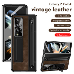 Suitable for Samsung zfold 5 phone case FOLD4 folding official pen slot case film integrated all inclusive anti fall protective case - V.I.P Digital Presence