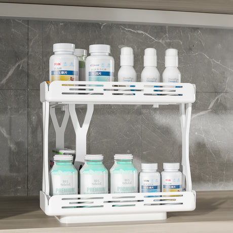 Pull out Rotating Spice Rack Organizer for Cabinet Rotate Makeup Organizer Slide Bottle Box Holder Plastic Seasoning Spice Rack - V.I.P Digital Presence