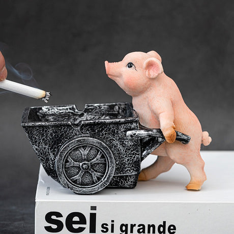 Puppy ashtray creative personality trend anti-fly ash home living room office anti-smoke resin ornaments - V.I.P Digital Presence