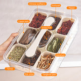 Design Sealed Snackle Storage Box With 9pcs Divider Plastic Divided Veggie Tray With Lid And Handle - V.I.P Digital Presence