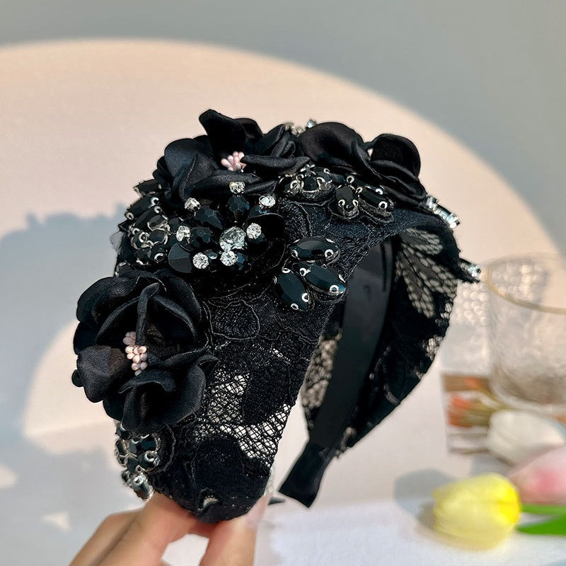 Handmade fabric flower headband and water diamond headband - V.I.P Digital Presence