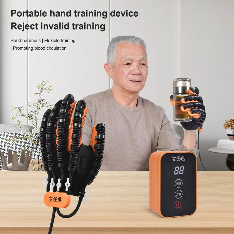 Protable Rehabilitation Robot Gloves Stroke Hemiplegia Cerebral Infarction Training Device Finger Exerciser Hand Function Recove - V.I.P Digital Presence