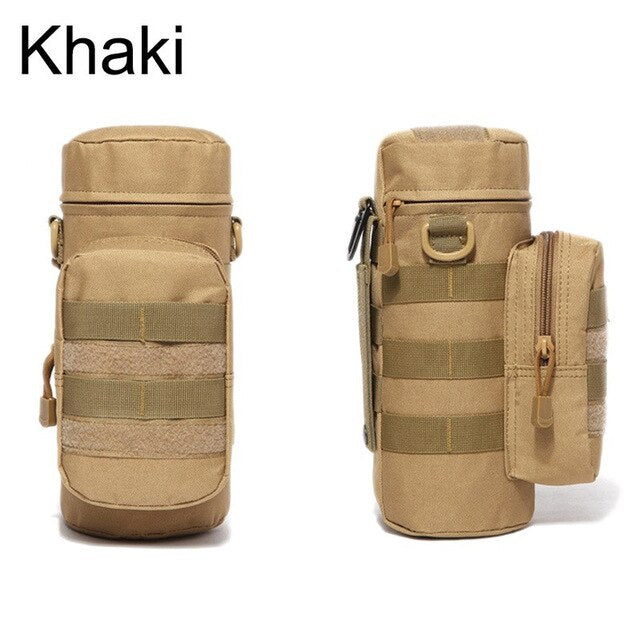 Outdoor Water Bottle Pouch Military Tactical Molle Kettle Case Waist Bag Multifunction Pockets EDC Gear Camping Hiking Riding - V.I.P Digital Presence