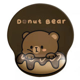 Bear mouse pad wrist mouse pad girls soft pad cute wrist pad 3d silicone wrist pad hand rest - V.I.P Digital Presence