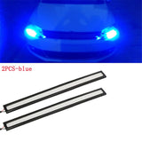 4/2Pcs 17CM Universal Car COB LED Strip Car Running Fog Lamp Driving Strip Light Waterproof 10-16V Flexible Led Strip Accessorie - V.I.P Digital Presence