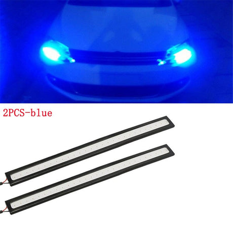 4/2Pcs 17CM Universal Car COB LED Strip Car Running Fog Lamp Driving Strip Light Waterproof 10-16V Flexible Led Strip Accessorie - V.I.P Digital Presence