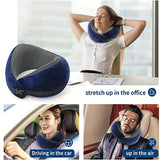 Memory Foam Neck Pillow Cervical Vertebra Travel Portable Noon Break Aircraft U Type Of Pillow Sleep Camping Pillow Carry Bag - V.I.P Digital Presence