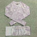 2PCS Camouflage Camo Yoga Set Sports Wear For Women Gym Fitness Clothing Booty Yoga Leggings + Sport Bra GYM Sport Suit Femme - V.I.P Digital Presence
