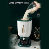 10Kg Rice Dispenser Storage Container Sealed Grain Cereal Dispenser Storage Box with Lid Measuring Cylinder - V.I.P Digital Presence