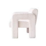 31.10" Wide Boucle Upholstered Accent Chair - V.I.P Digital Presence